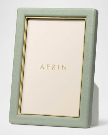 AERIN Piero Leather Photo Frame, 4" x 6"
