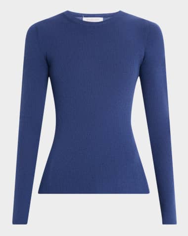 Michael Kors Collection Hutton Ribbed Cashmere Pullover