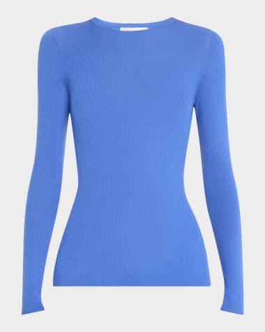 Michael Kors Collection Hutton Ribbed Cashmere Pullover