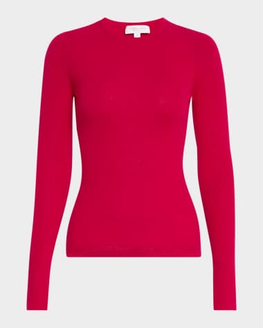 Michael Kors Collection Hutton Ribbed Cashmere Pullover