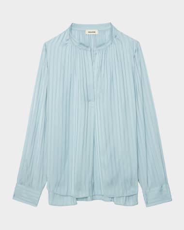 Zadig & Voltaire Tink Satin Tunic Top