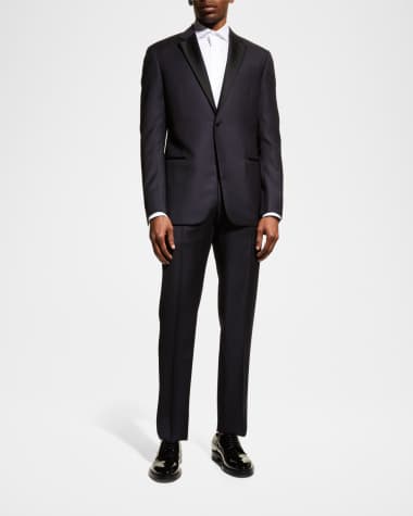 Emporio Armani Men's Contrast Notch Lapel Two-Piece Tuxedo Suit