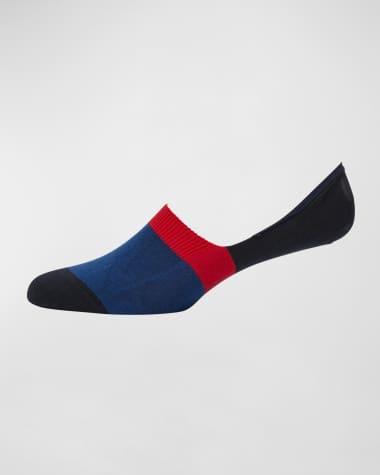 Pantherella Men's Invisible Cushion Sole No-Show Socks
