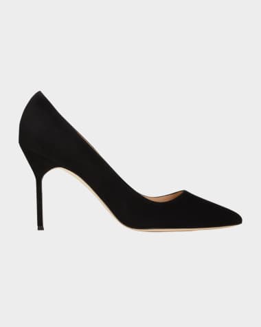 Manolo Blahnik BB 90mm Suede Pumps