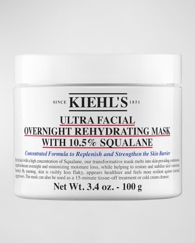 Kiehl's Since 1851 Ultra Facial Overnight Hydrating Face Mask with 10.5% Squalane, 3.4 oz.