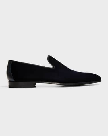 Magnanni Men's Jareth Velvet Venetian Loafers