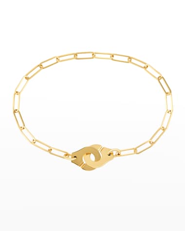 DINH VAN Yellow Gold Menottes R10 Medium Bracelet