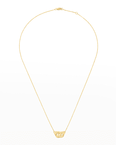 DINH VAN Yellow Gold Menottes R8 Small Chain Necklace