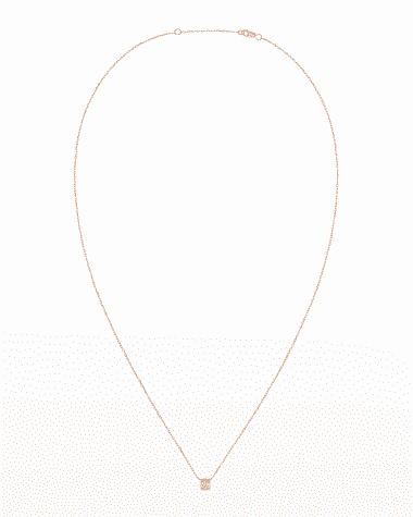 DINH VAN Yellow Gold Le Cube Medium Diamond Pendant Necklace