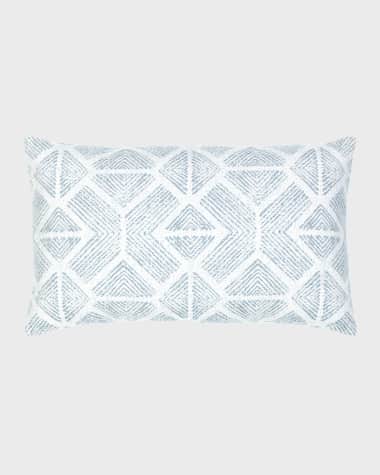 Elaine Smith Bakuba Indoor/Outdoor Lumbar Pillow, 12" x 20"