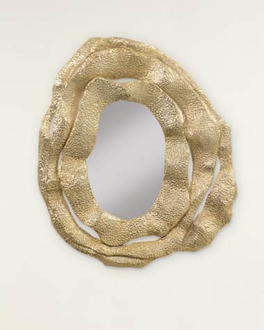 John-Richard Collection Brutalist Tripe Frame Mirror