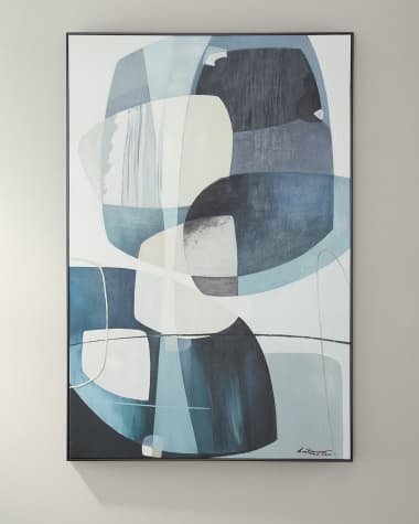 John-Richard Collection "Moody Blues" Original Artwork Painting on Canvas By LM Zhou