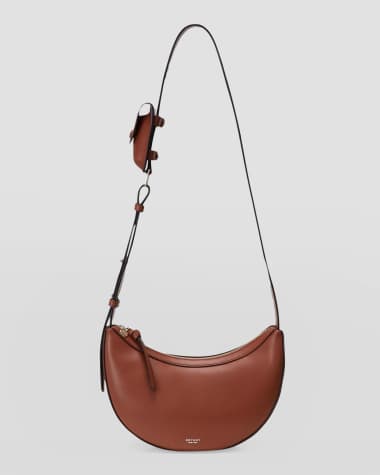 Oryany Rookie Half-Moon Leather Crossbody Bag