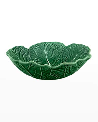 Bordallo Pinheiro Cabbage 57 oz. Bowl, Green