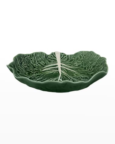 Bordallo Pinheiro Cabbage 76 oz. Salad Serving Bowl, Green