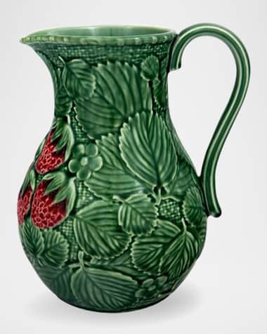 Bordallo Pinheiro Strawberries 74 oz. Pitcher