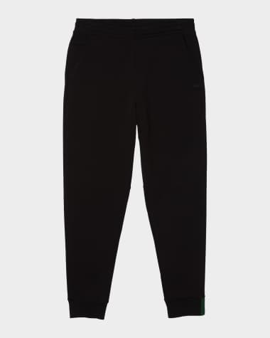 Lacoste Men's Solid Active Double Face Slim Fit Joggers