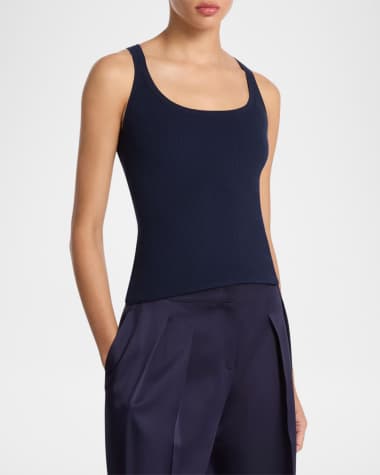 Michael Kors Collection Ribbed Tank Top