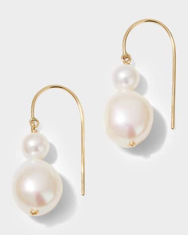 POPPY FINCH Baroque Duo Hook Earrings