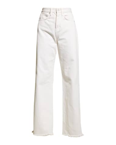 Veronica Beard Taylor High-Rise Wide-Leg Jeans