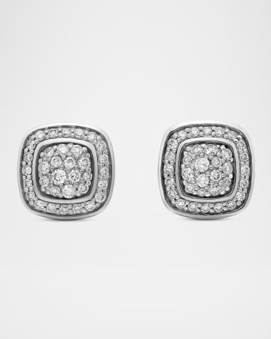 David Yurman 5mm Albion Stud Earrings in Diamonds and Sterling Silver
