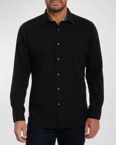 Black button hotsell down shirt mens