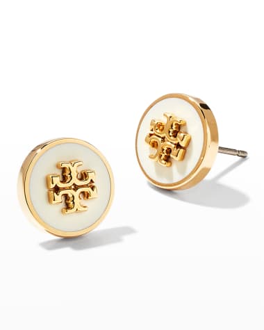 Tory Burch Kira Enamel Circle Stud Earrings