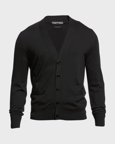 TOM FORD Men's Tonal Wool Cardigan Sweater