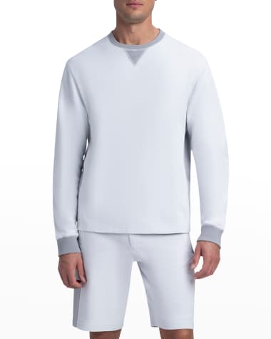Bugatchi Men's Double-Sided Comfort Knit Crewneck Sweatshirt