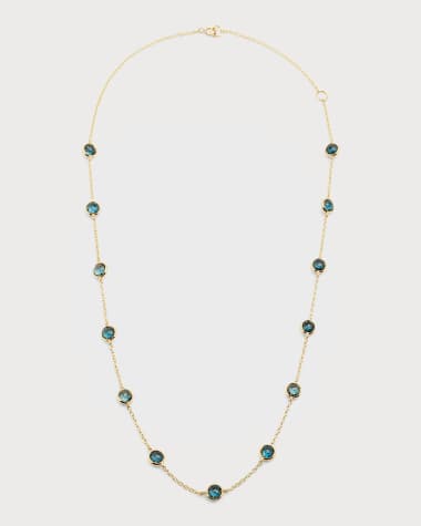 Ippolita 13-Stone Station Necklace in 18K Gold
