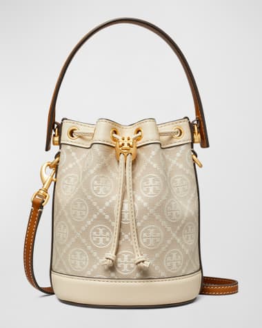 Tory Burch T-Monogram Jacquard Mini Bucket Bag