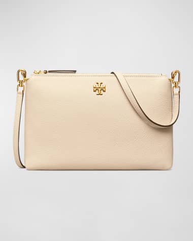 Tory Burch Kira Zip Pebbled Leather Crossbody Bag