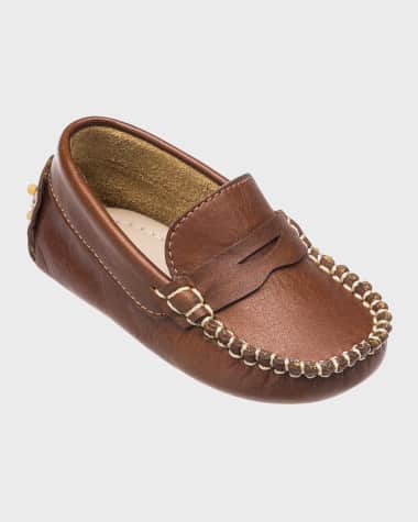 Elephantito Boy's Logan Penny Leather Drivers, Baby
