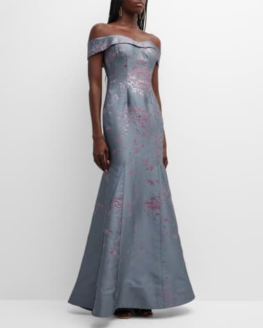 Rene Ruiz, Dresses, Nwt Rene Ruiz Neiman Marcus Bronze Champagne Formal  Gown With Floral Lace Sz 8