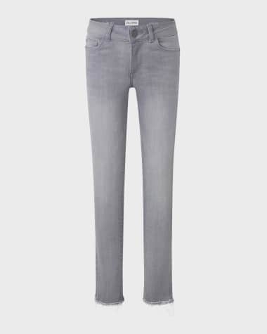 DL1961 Girl's Lily High Rise Wide Leg Jeans, Size 7-16 - Bergdorf Goodman