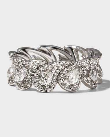 Gismondi 1754 White Gold Diamond Pear and Round Ring