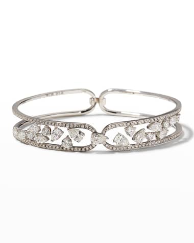 Gismondi 1754 White Gold Diamond Pear and Round Bracelet
