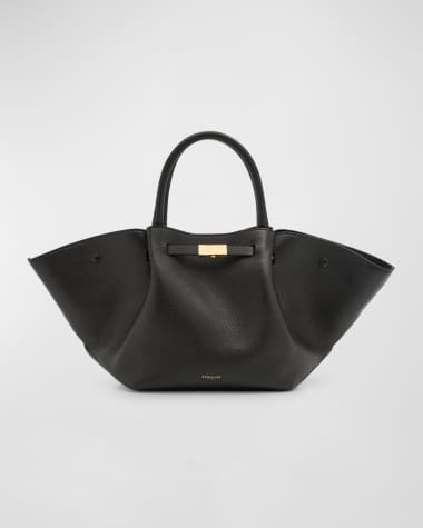 DeMellier Midi New York Buckle Leather Tote Bag