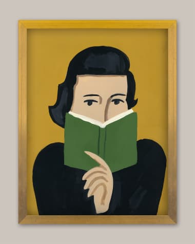 Grand Image Home Betty In A Book' Framed Wall Art