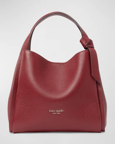 kate spade new york knott medium leather tote crossbody bag