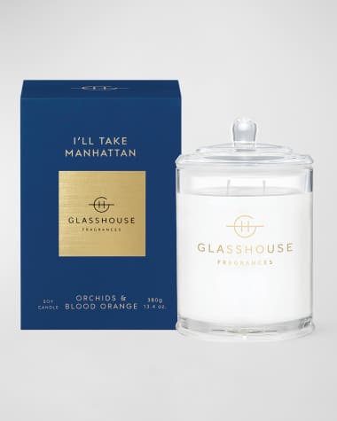 GLASSHOUSE FRAGRANCES 13.4 oz. I'll Take Manhattan Candle