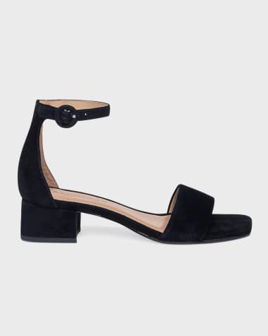Bernardo Jalena Suede Ankle-Strap Sandals