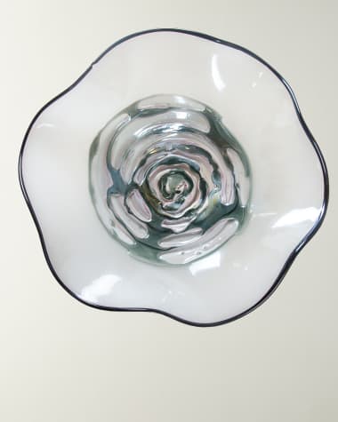 Dale Tiffany Cavalier White Gray Wall Dcor - 16" x 4" x 16"