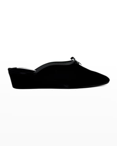 Velvet flats Louis Vuitton Black size 11 US in Velvet - 26362575