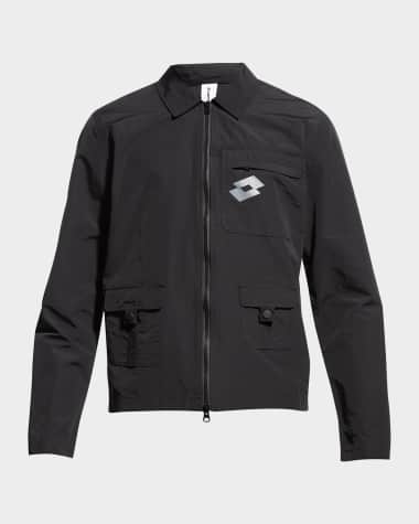 Lotto Italia Men's Full-Zip Nylon Overshirt