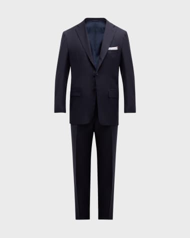 Kiton Men's Two-Piece Solid Wool Suit