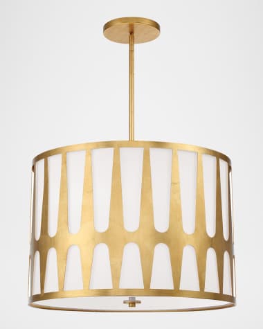 Crystorama Royston 5-Light Antique Gold Chandelier