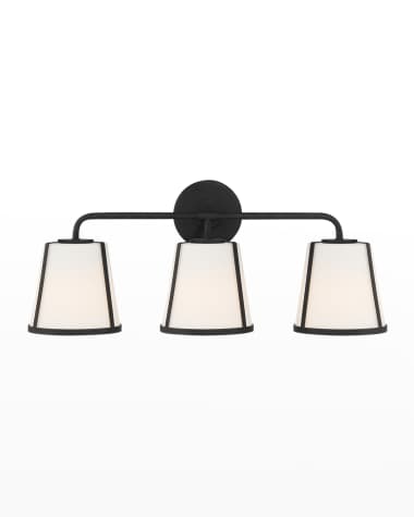 Crystorama Fulton 3-Light Antique Gold Bathroom Vanity