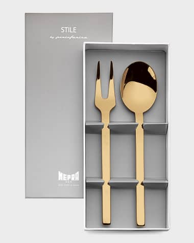 Mepra Stile Oro 2-Piece Serving Gift Box