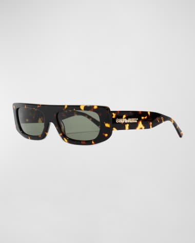 GOLF le FLEUR* Bel-Air Rectangular Semi-Shield Acetate Sunglasses